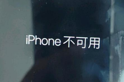 谢岗镇苹果服务网点分享锁屏界面显示“iPhone 不可用”如何解决 